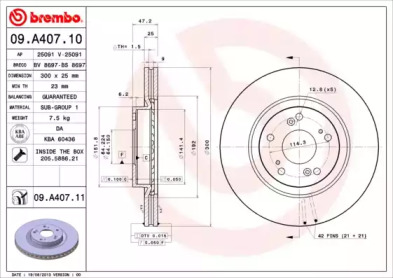 09.A407.10 BREMBO  