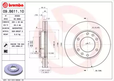 09.B611.10 BREMBO  